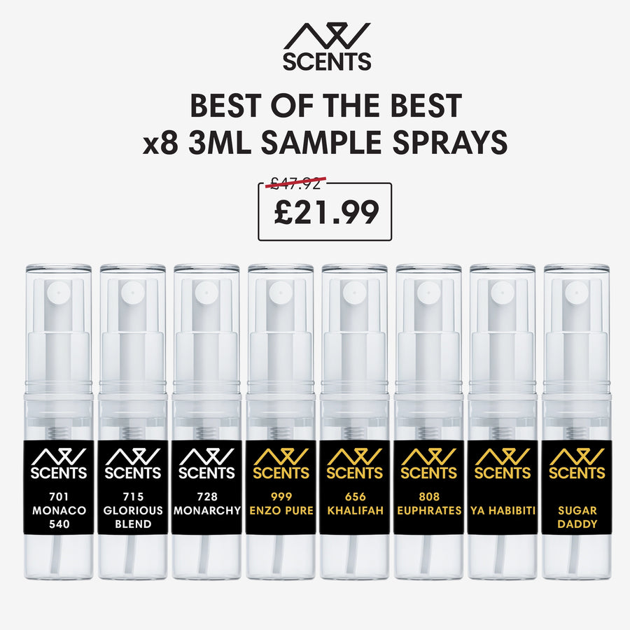 Best Of The Best Collection - 3ml Sample Spray (Eau De Parfum) x8 Fragrance Bundle