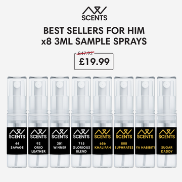 Best Seller Collection for HIM - 3ml Sample Spray (Eau De Parfum) x8 Fragrance Bundle