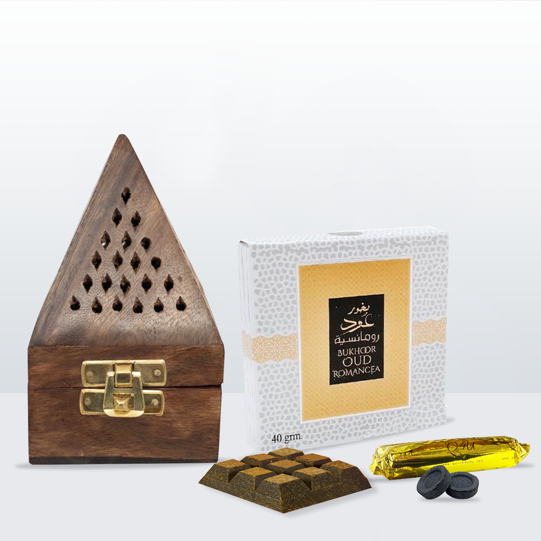 Small Wooden Bakhoor/Incense Bundle - Starter Kit