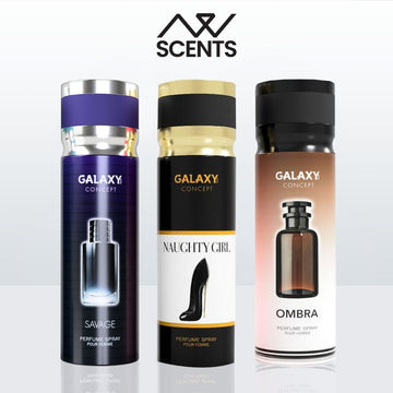 Galaxy Plus Concept Perfume Body Spray Bundle